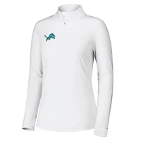 Veste zippée quart de tour Tommy Bahama blanche Detroit Lions Sport Playa Vista IslandZone pour femme