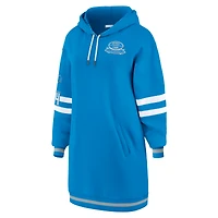 Women's WEAR by Erin Andrews Blue Detroit Lions Hoodie Dress