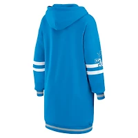 Women's WEAR by Erin Andrews Blue Detroit Lions Hoodie Dress