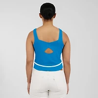 Débardeur à col carré bleu Detroit Lions pour femme WEAR by Erin Andrews