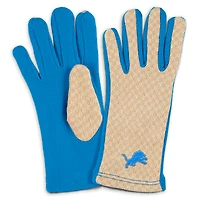 Ensemble écharpe et gants à micro-carreaux ton sur ton pour femme WEAR by Erin Andrews Detroit Lions