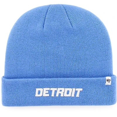 Youth '47 Blue Detroit Lions Basic Cuffed Knit Hat