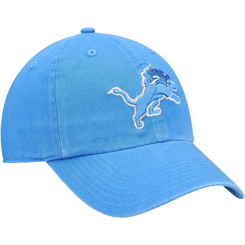 Youth '47 Blue Detroit Lions Logo Clean Up Adjustable Hat