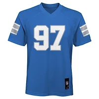Maillot de joueur réplique des Lions Détroit bleu Aidan Hutchinson pour jeunes