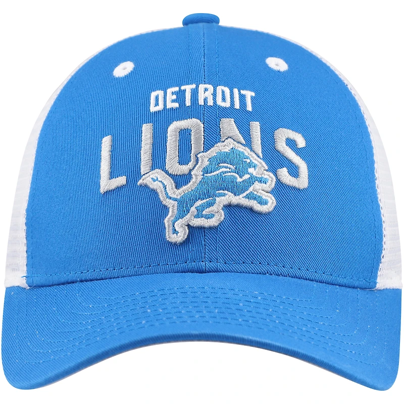 Casquette réglable bleue pour jeunes Detroit Lions Core Lockup Trucker