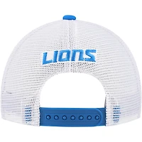 Youth Blue Detroit Lions Core Lockup Trucker Adjustable Hat