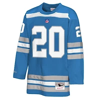 Maillot de hockey bleu pour jeunes Mitchell & Ness Barry Sanders des Lions Détroit