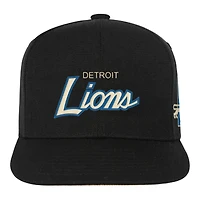 Casquette snapback noire pour jeunes Detroit Lions de Mitchell & Ness