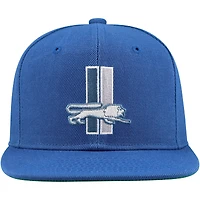 Youth Mitchell & Ness Blue Detroit Lions Gridiron Classics Ground Snapback Hat