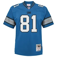 Youth Mitchell & Ness Calvin Johnson Blue Detroit Lions Legacy Replica Jersey