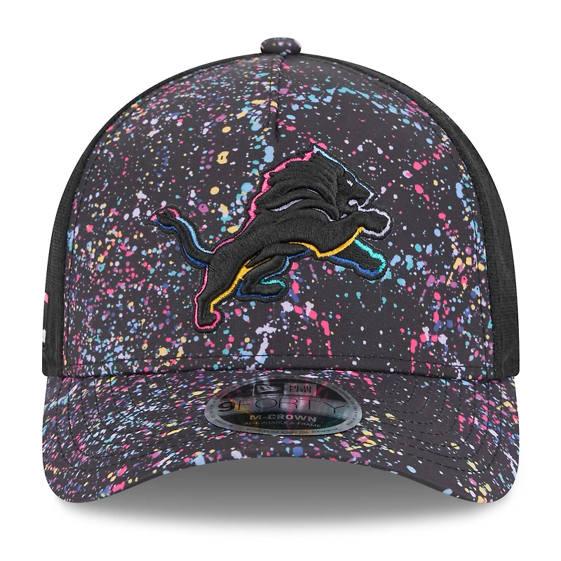 Casquette ajustable 9FORTY NFL Crucial Catch 2025 des Detroit Lions de New Era pour jeunes