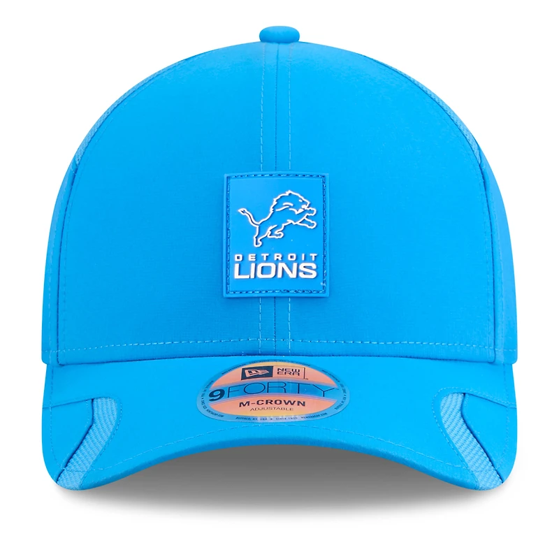 Youth New Era Blue Detroit Lions 2025 Sideline  9FORTY Adjustable Hat