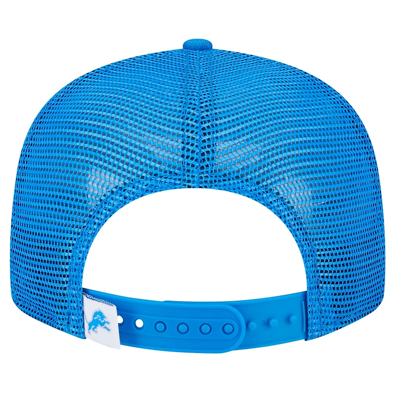 Casquette snapback Main Trucker Detroit Lions bleue New Era pour jeunes