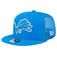 Casquette snapback Main Trucker Detroit Lions bleue New Era pour jeunes