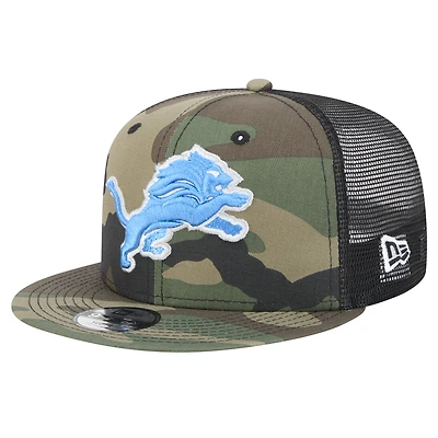 Casquette snapback 9FIFTY à motif camouflage Detroit Lions de New Era pour jeunes
