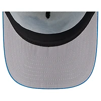 Youth New Era Cream/Blue Detroit Lions Banner 9FIFTY A-Frame Adjustable Trucker Hat