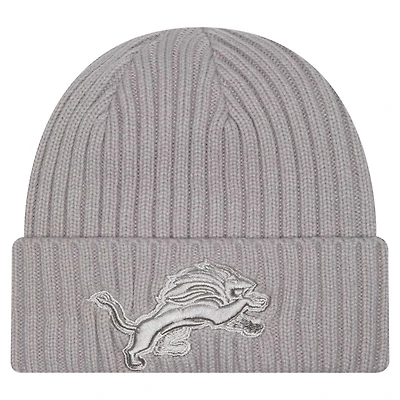 Youth New Era Gray Detroit Lions Color Pack Cuffed Knit Hat