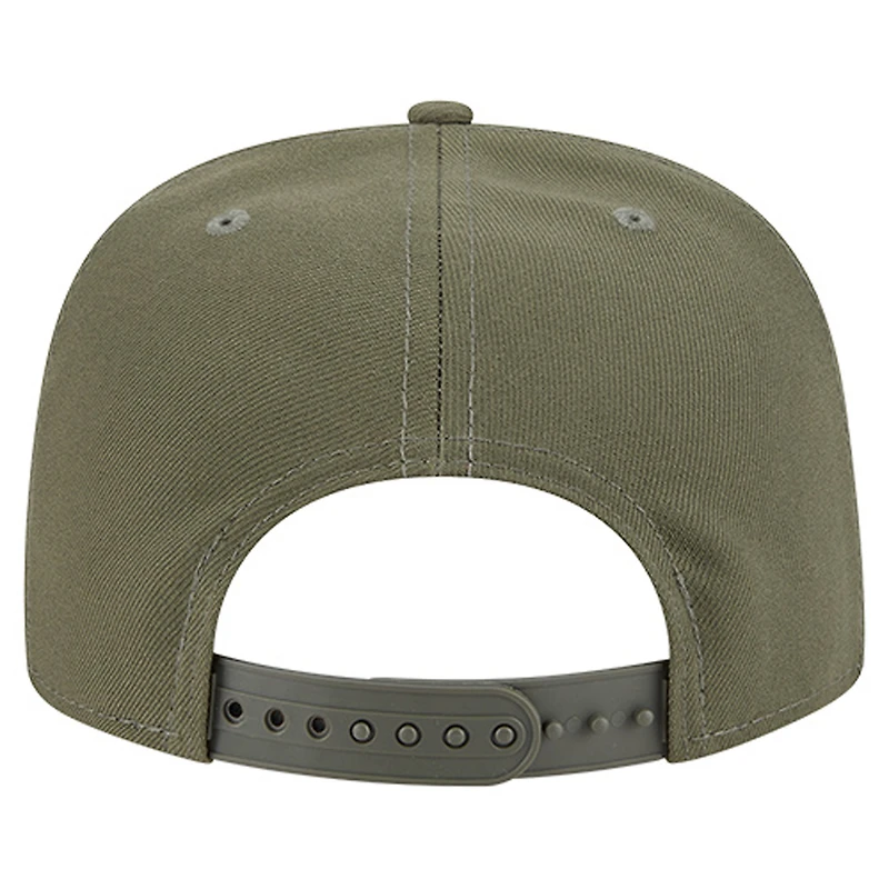 Youth New Era Olive Detroit Lions Color Pack A-Frame 9FIFTY Snapback Hat