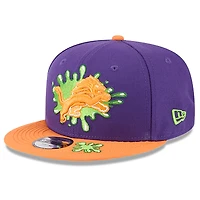 Casquette Snapback Nickelodeon Slime 9FIFTY violette/orange Detroit Lions New Era pour jeune
