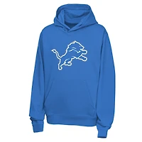 Youth Nike Amon-Ra St. Brown Blue Detroit Lions Name & Number Club Fleece Hoodie