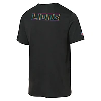 T-shirt Nike noir Detroit Lions 2025 NFL Crucial Catch Tri-Blend Dri-FIT pour jeune