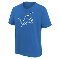 Youth Nike  Blue Detroit Lions Logo T-Shirt