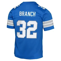Youth Nike Brian Branch Blue Detroit Lions Game Jersey