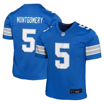 Youth Nike David Montgomery Blue Detroit Lions Game Jersey