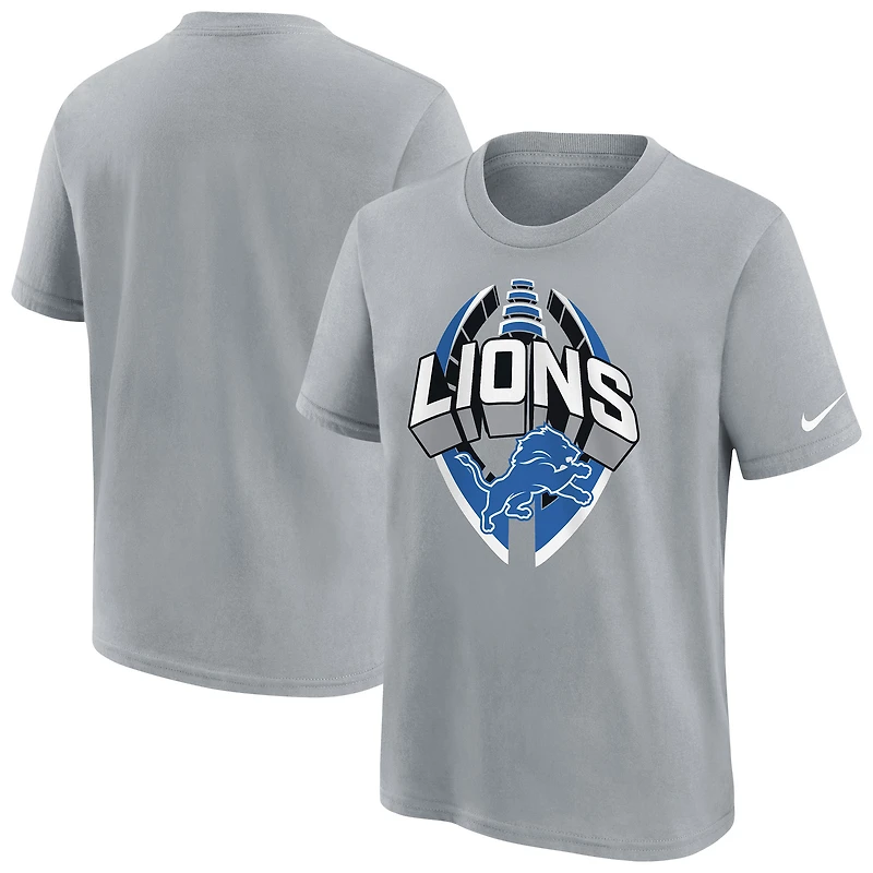 T-shirt Nike gris pour jeune Detroit Lions Icon Legend