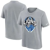 T-shirt Nike gris pour jeune Detroit Lions Icon Legend