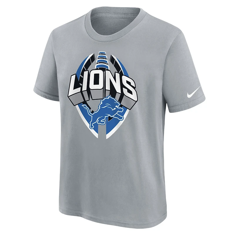 T-shirt Nike gris pour jeune Detroit Lions Icon Legend