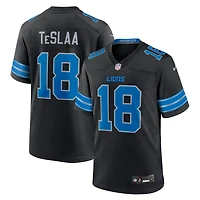 Youth Nike Isaac TeSlaa Black Detroit Lions Alternate Game Player Jersey