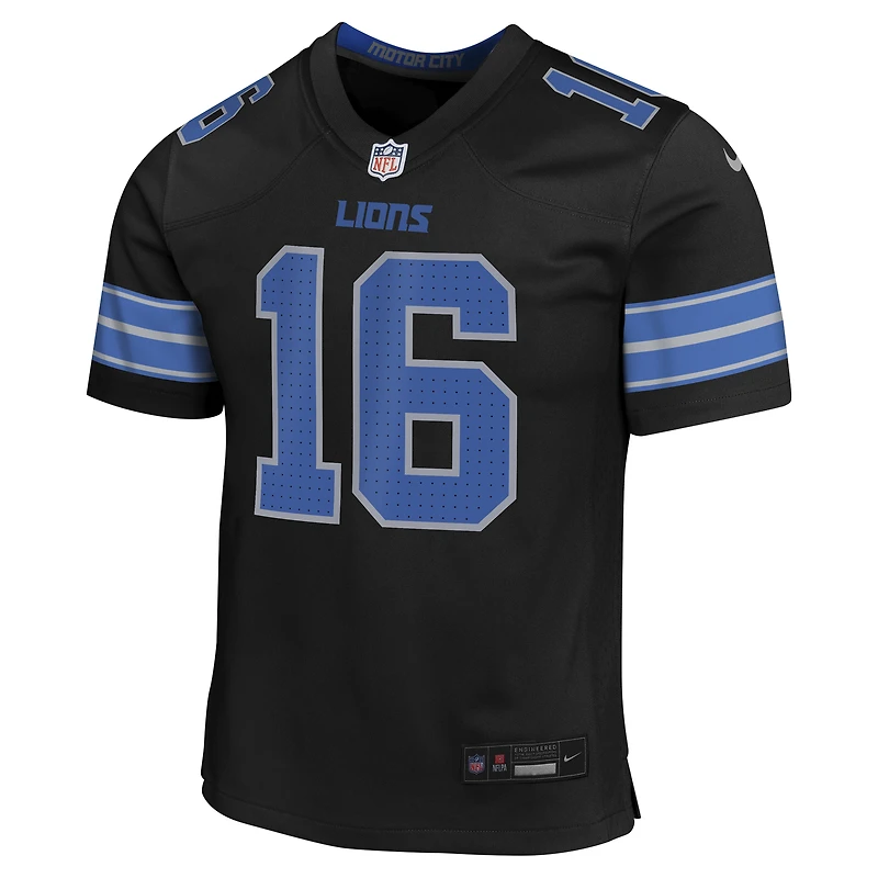 Youth Nike Jared Goff Black Detroit Lions Game Jersey
