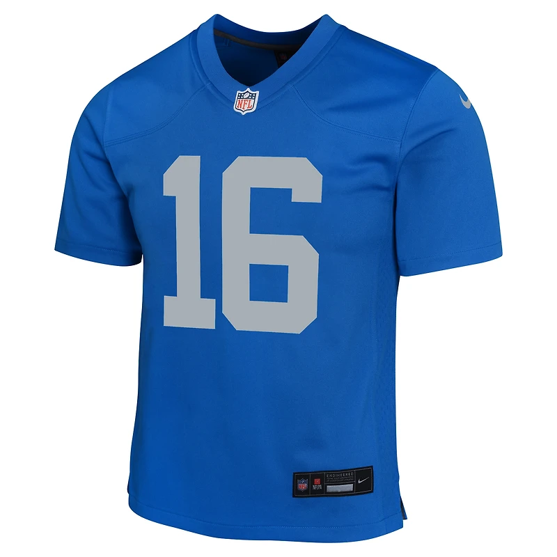 Youth Nike Jared Goff Blue Detroit Lions Alternate Game Jersey