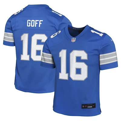 Youth Nike Jared Goff Blue Detroit Lions Game Jersey