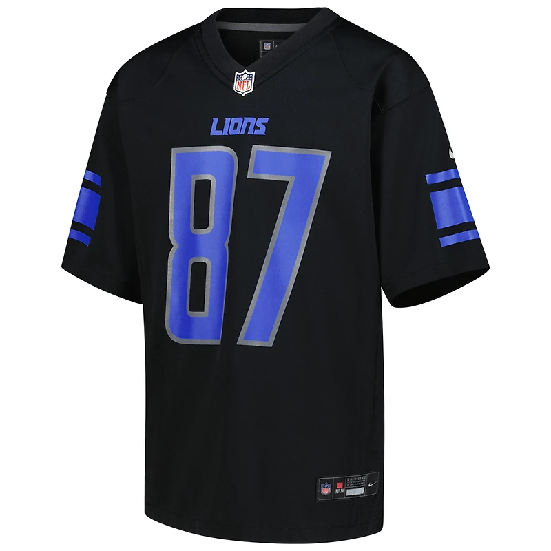 Youth Nike Sam LaPorta Black Detroit Lions Game Jersey