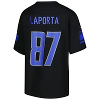 Maillot Nike Sam LaPorta noir pour jeune des Detroit Lions