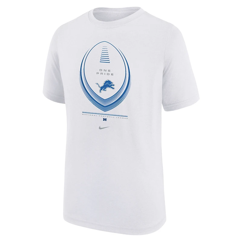 Youth Nike  White Detroit Lions Icon Legend Dri-FIT T-Shirt