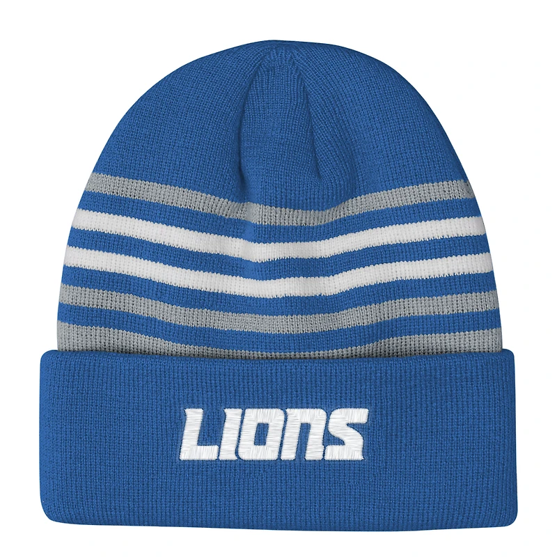 Youth Outerstuff  Blue Detroit Lions Essentials Cuffed Knit Hat