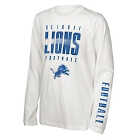 Youth Outerstuff Blue Detroit Lions the Mix T-Shirt Combo Set