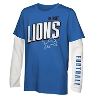 Ensemble de t-shirts bleus the Mix pour jeunes Outerstuff des Lions Détroit