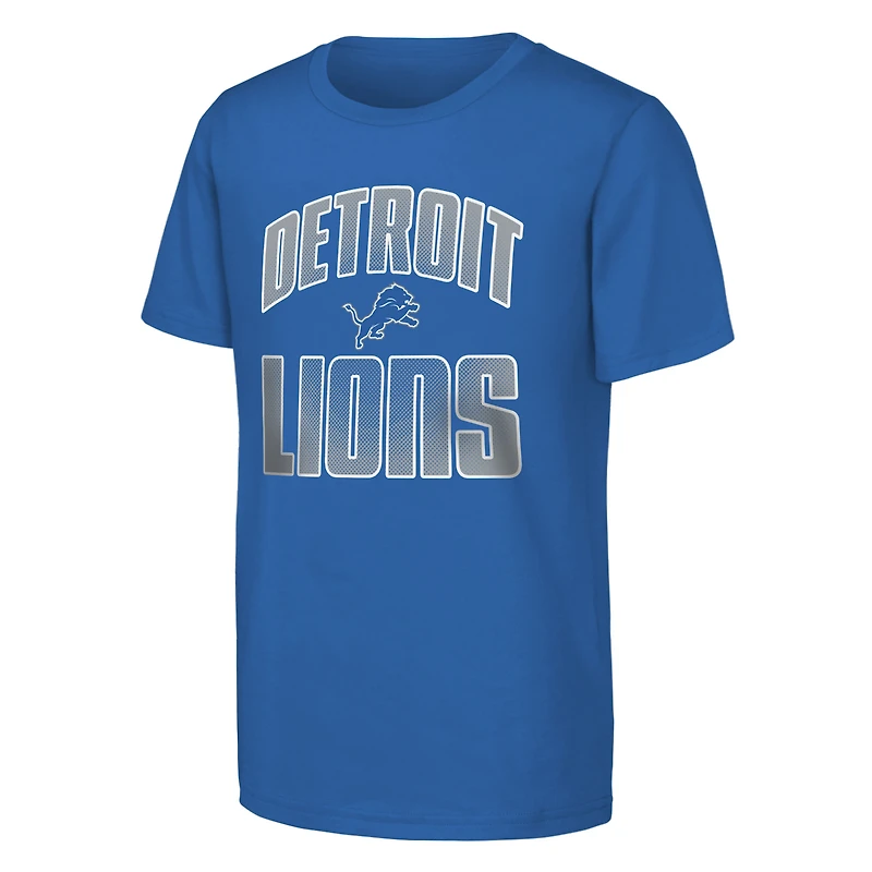 Lot de 2 t-shirts bleus Detroit Lions Never Quit pour jeunes Outerstuff