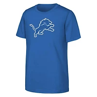 Youth Outerstuff Blue Detroit Lions Primary Logo T-Shirt