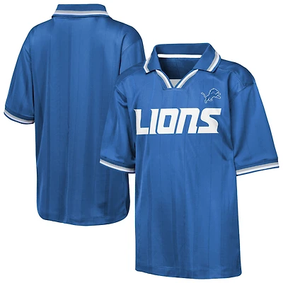 Polo de stade bleu Detroit Lions pour jeunes Outerstuff