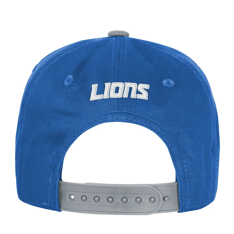 Casquette ajustable True Retro bleue des Lions de Détroit pour jeunes Outerstuff