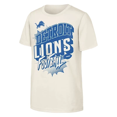 T-shirt Youth Outerstuff Natural Detroit Lions Action Comic