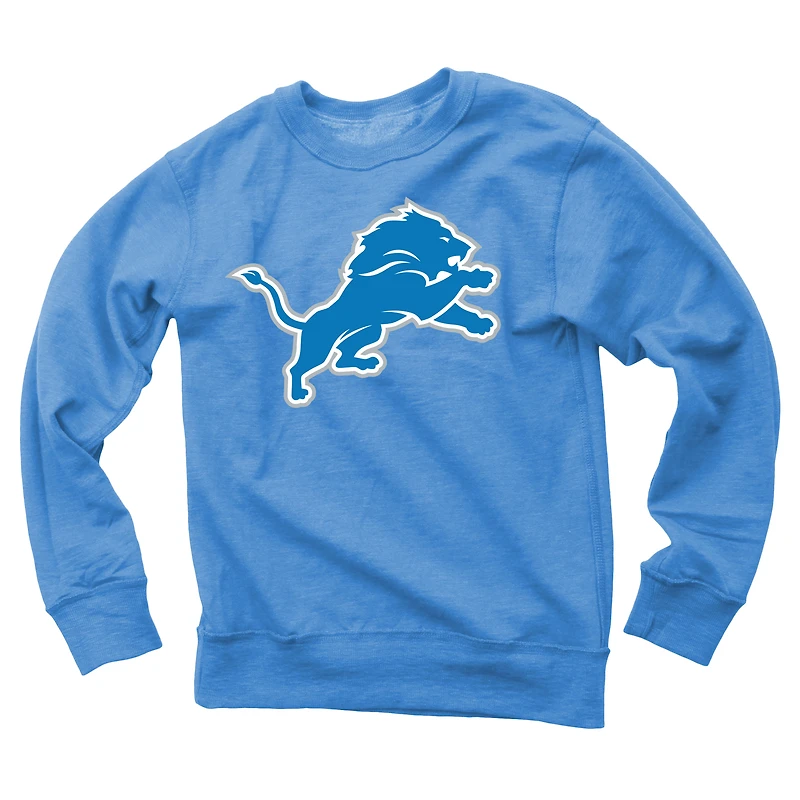 Sweat-shirt en polaire réversible pour jeunes Wes & Willy Blue Detroit Lions