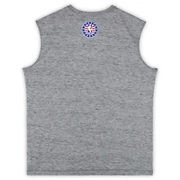 Débardeur gris officiel des Detroit Pistons « Hoops For Troops » pour la saison NBA 2025-2026 - Taille XL