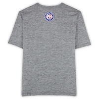 T-shirt gris officiel des Detroit Pistons « Hoops For Troops » pour la saison NBA 2025-2026 - Taille XL