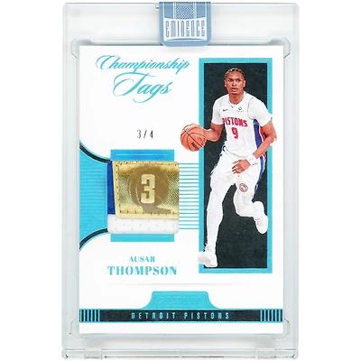 Ausar Thompson Detroit Pistons 2024-25 Panini Eminence Championship Tags #CT-ASR #3/4